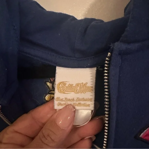 Sailor Moon Women's Navy Hoodie - Picture 6 of 7